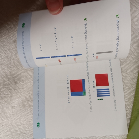 Math U See Algebra/Decimal Insert Kit - Picture 5 of 12